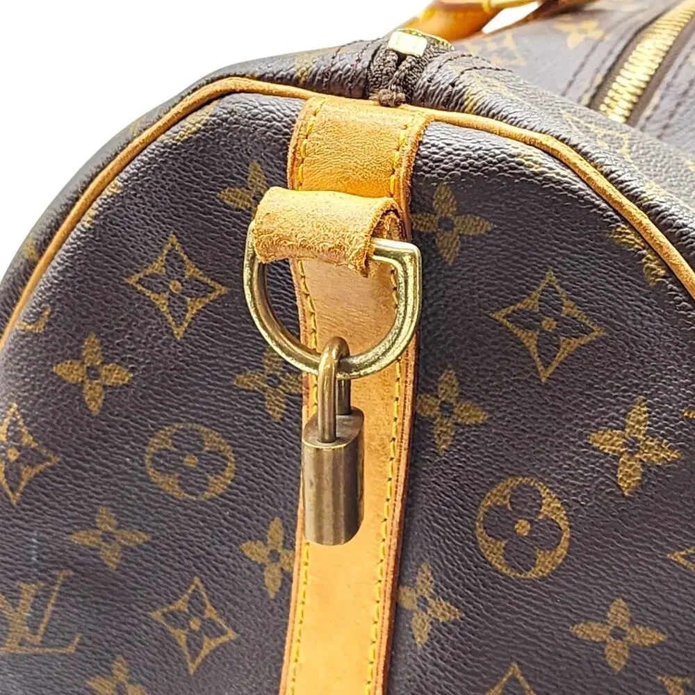 Louis Vuitton Keepall Bandouliere 60 Duffle Travel Bag LV Monogram Canvas